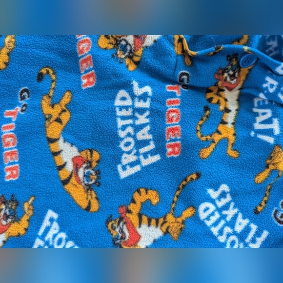 Kelloggs frosted flakes sleep pant tiny the tiger sz Small. 😁 - Picture 5 of 10